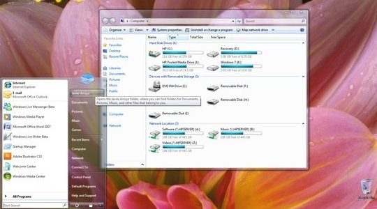 Aerosnap Windows 7 Theme Visual Style