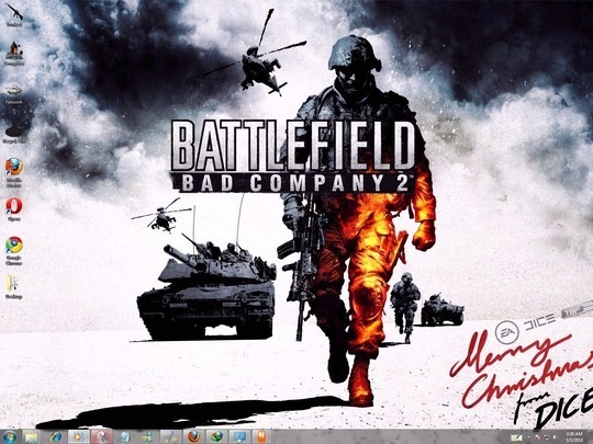 Download Free Battlefield Bad Company 2 Windows 7 Theme BFBC2 Sounds Icons Cursors