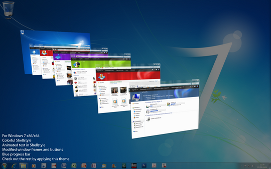 Download Free Colorful Windows 7 Theme 3rd Party