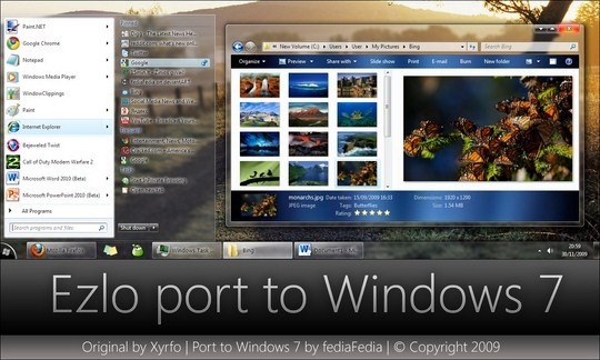 Download Free Ezlo port Windows7 Theme 3rd Party