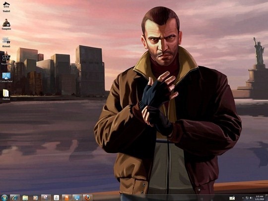 Download Free GTA IV Windows 7 Theme With GTA 4 Sounds, Icons, Screensaver & Silver Cursors[1]