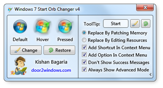 Download Free How To Change  Create Start Button ( Orb )