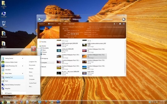 Download Free Longhorn 7Air Windows 7 Theme 3rd Party