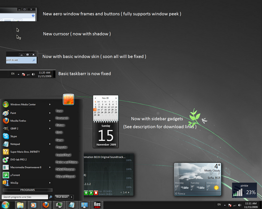 Download Free New OnlyBlack Windows 7 Theme 3rd Party