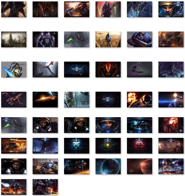 Download Free StarCraft II Windows 7 Themes Icons Sounds Cursors 1