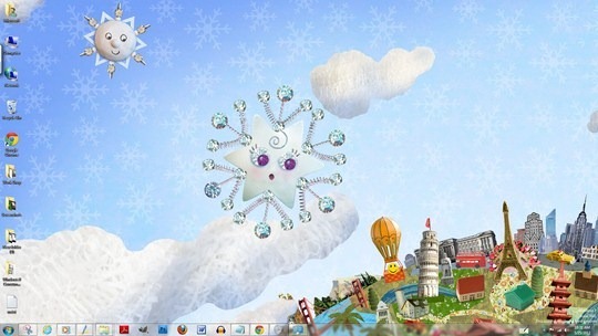 Download Free Twinkle Wish Windows 7 Theme For Christmas