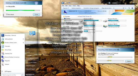 Windows 8 Theme For Windows 7 3rd Party