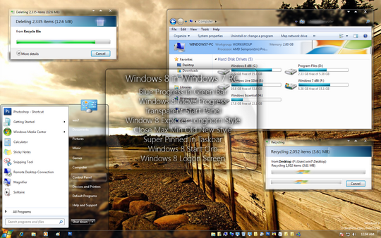 Download Free Windows 8 Theme For Windows 7 3rd Party