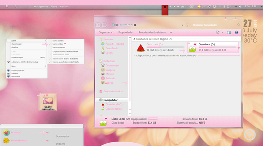 Pink Polka Windows 7 Visual Style