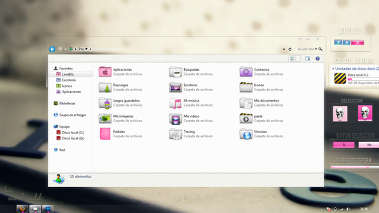 Download Free Theme Clear Pink Windows 7 Visual Style