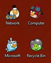 Download Free Angry Birds Windows Theme With Icons, Cursors & Sounds 1
