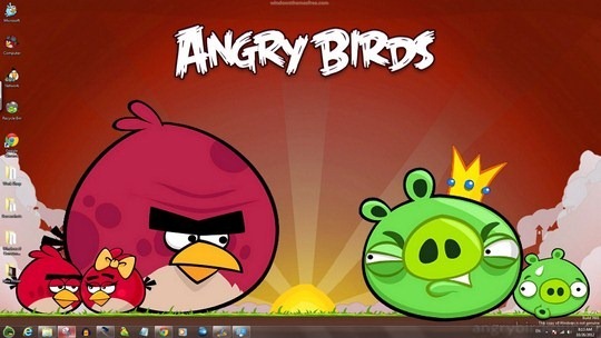 Download Free Angry Birds Windows Theme With Icons, Cursors & Sounds