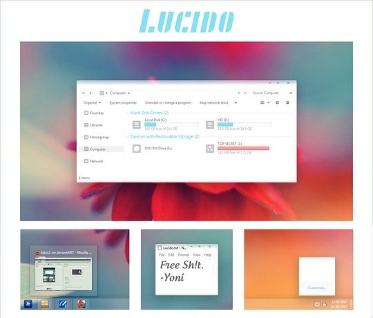 Download Free Lucido Windows 7 Visual Style