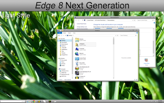 Download Free Edge8 Next Generation Windows 8 Visual Style