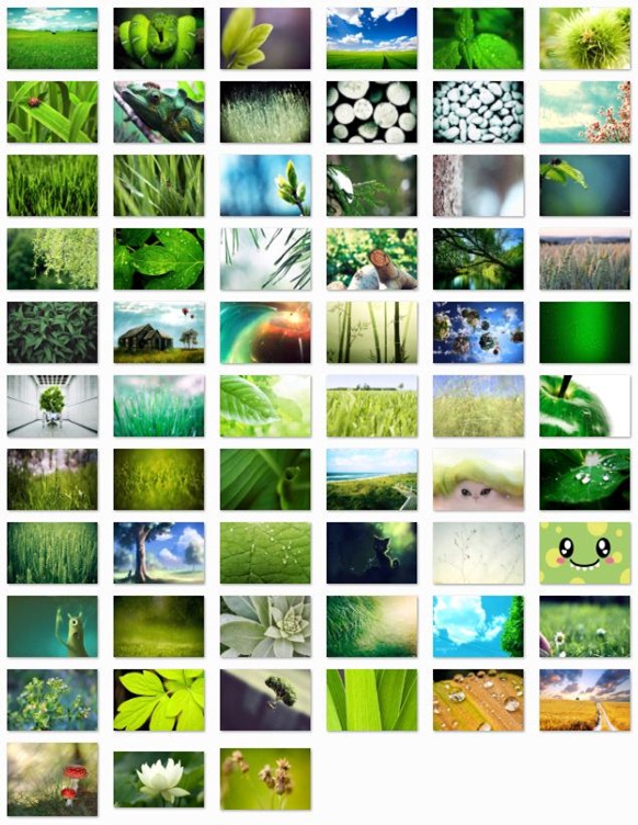 Download Free Green World Window Theme With Icons Cursors & Sounds 1