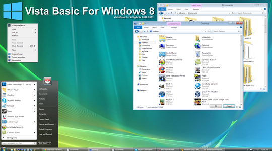 Vista Basic V2 Visual Style For Windows 8