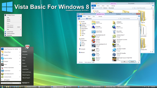 Download Free Vista Basic Visual Style For Windows 8
