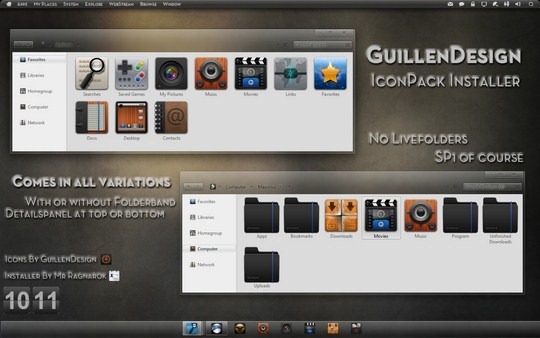 Download Free GuillenDesign IconPack Windows 7 Installer