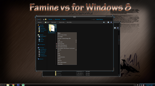 Ported Famine Windows 8 Visual Style
