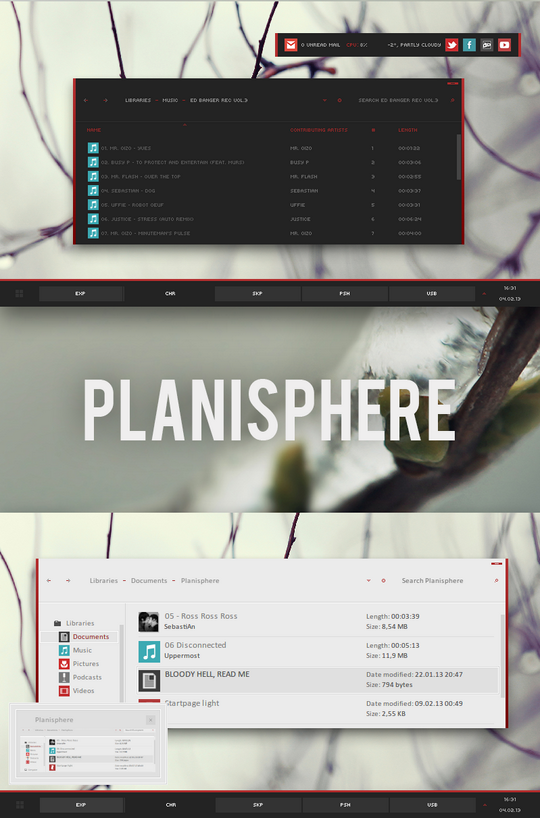 Download Free Planisphere Windows 7 Visual Style