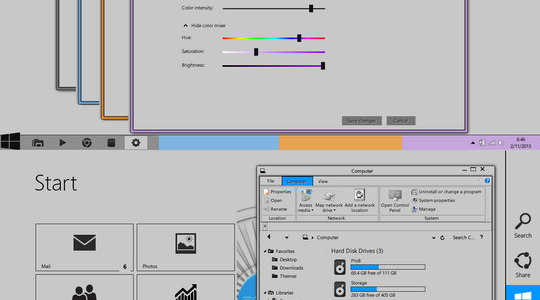 Gray8 Light Series Windows 8 Visual Style