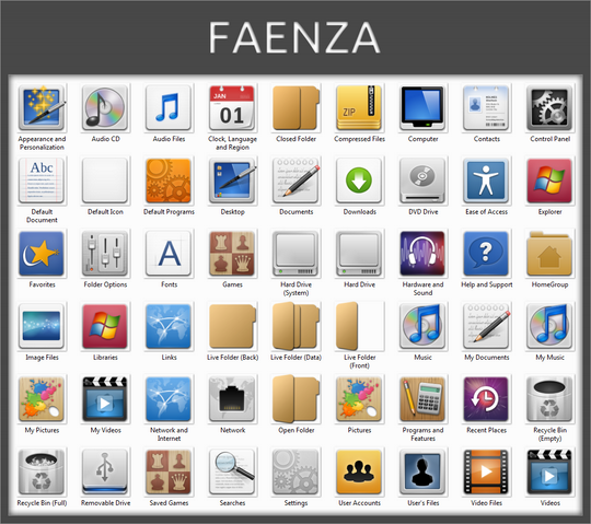 Download Free Faenza Windows 7 Icon Pack