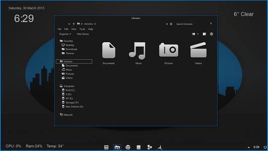 Download Free Gray8 Blue High Contrast Windows 8 Visual Style