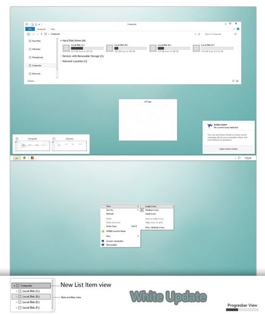 Download Free White Updated Windows 8 Visual Style