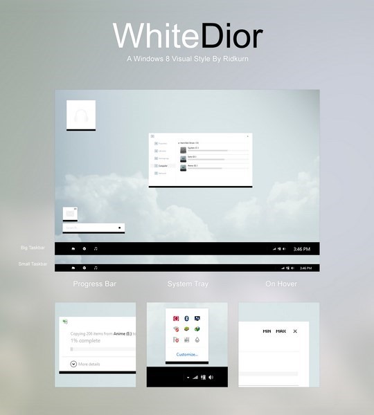 Download Free WhiteDior Windows 8 Visual Style