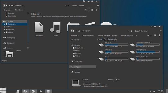 Gray8 Visual Style For Windows 7