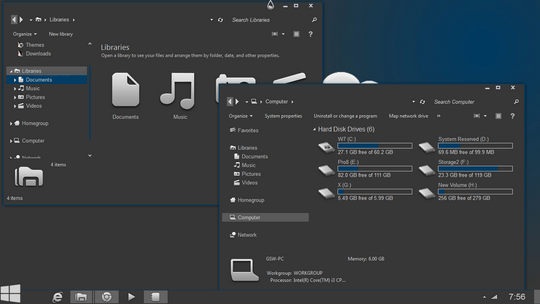 Download Free Gray8 Visual Style For Windows 7
