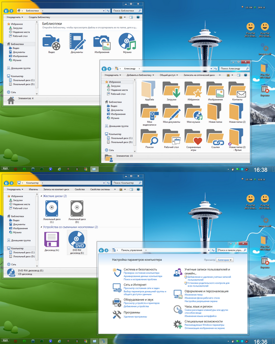 Download Free Pure Flat Windows 8 Skin Pack