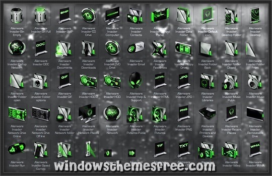Download Free Invader Green Windows Icon Pack