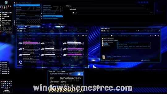 Download Free Blue Sulaco Windows 7 Visual Style