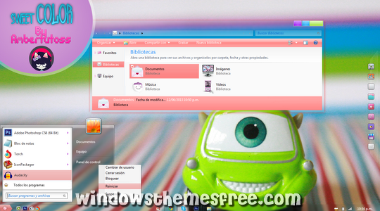 Sweet Color Windows 7 Visual Style