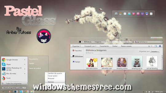 Download Free PastelGlass Windows 7 Visual Style