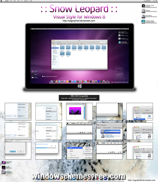 Download Free Snow Leopard Windows 8 Visual Style