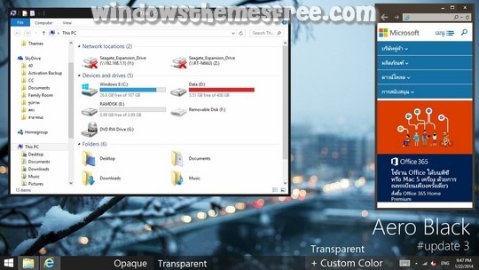 Download Free AeroBlack Windows 8 Visual Style