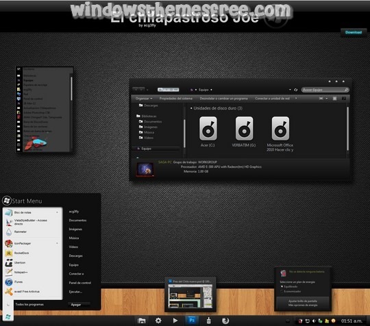 Download Free El chilapastroso Joe Renovacion Windows 7 Visual Style