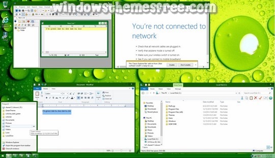 Download Free Luna Dark Green Windows 8 Visual Style