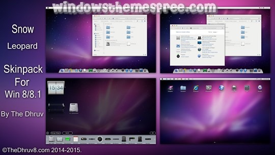 Download Free Snow Leopard Windows 8 Skin Pack