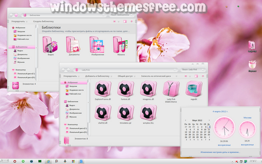Download Free Lady Pink Windows Icon Pack