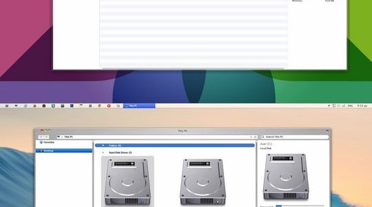 Mac OS X Windows 8.1 Visual Style