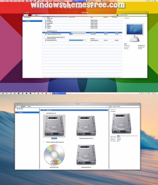 Download Free Mac OS X Windows 8.1 Visual Style