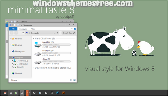 Download Free Minimal Taste Windows 8 Visual Style