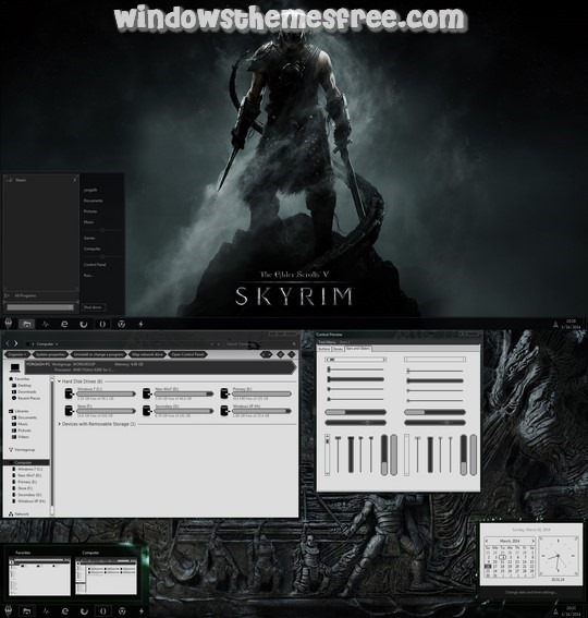 Download Free Skyrim Windows 7 Visual Style
