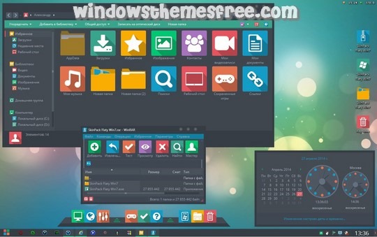 Download Free Flaty Windows 7 Skin Pack