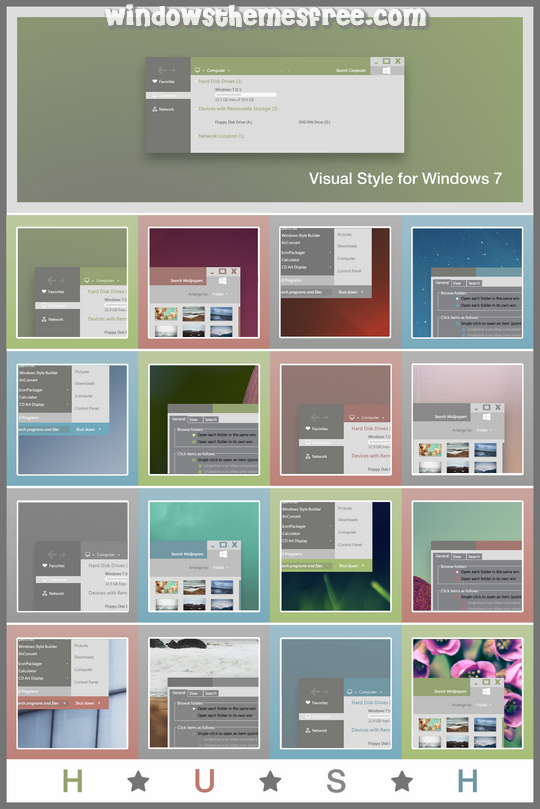 Download Free Hush Windows 7 Visual Style