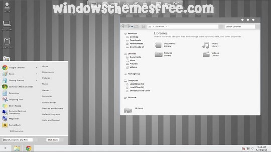 Download Free Grey Windows Skin Pack