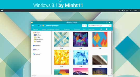 Material Design Windows 8.1 Visual Style